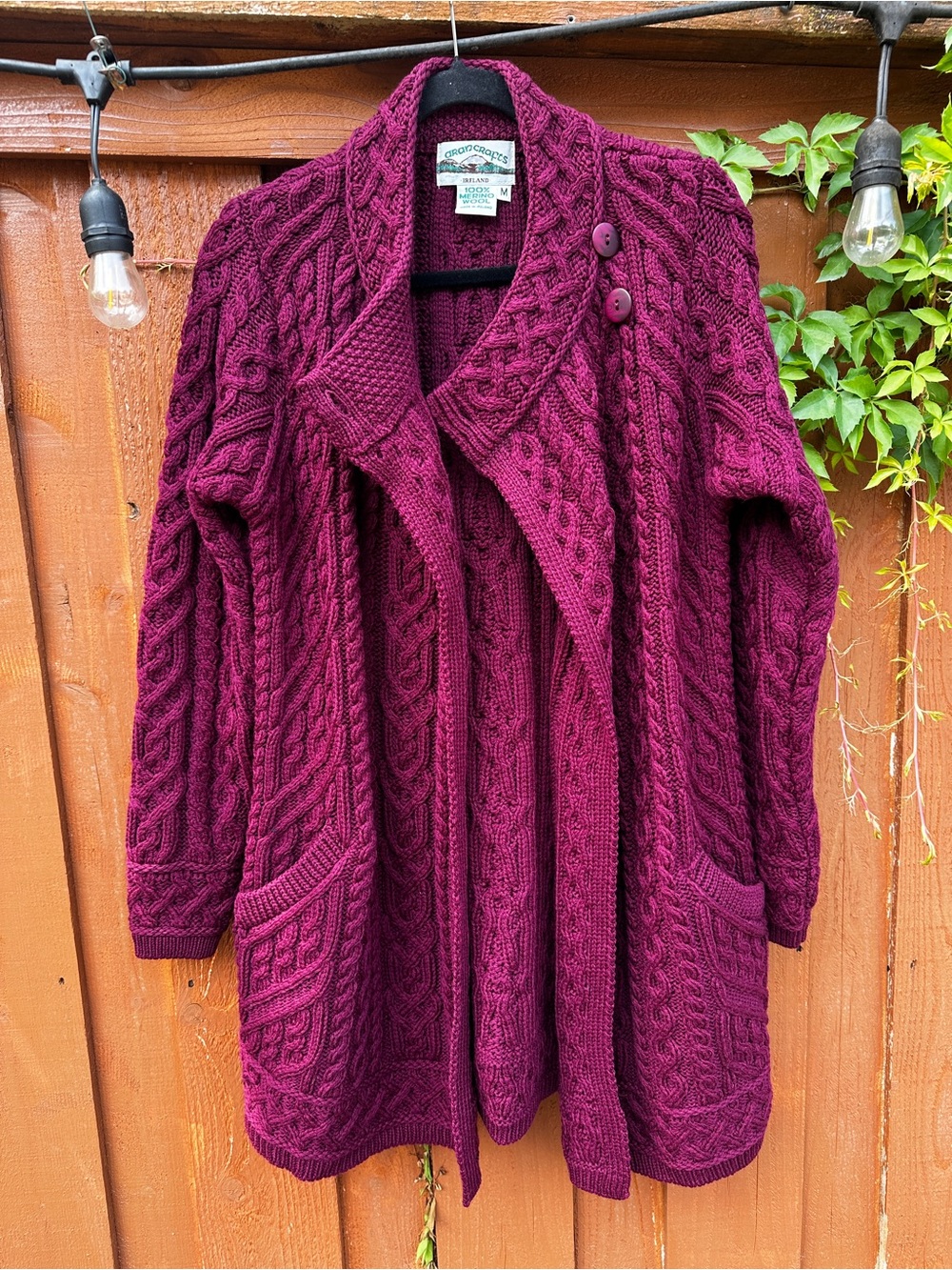 Aran Crafts cardigan